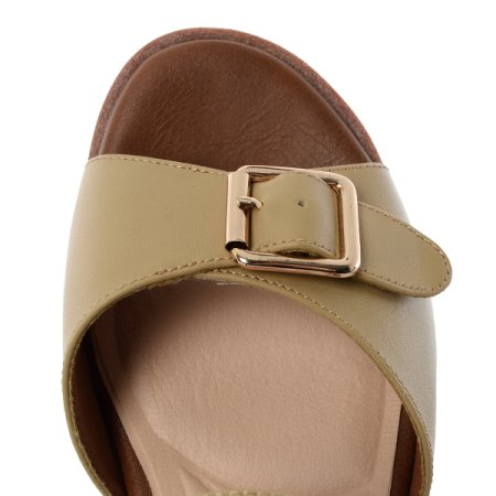 여성 웨지굽 스트랩 샌들