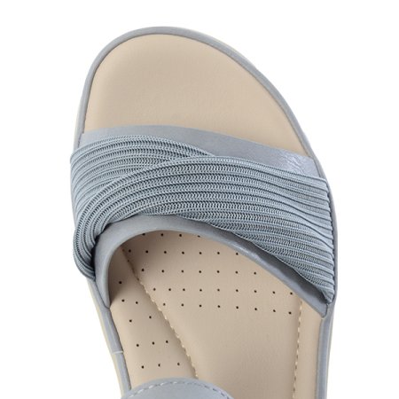 여성 경량 셔링 포인트 샌들