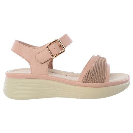 여성 경량 셔링 포인트 샌들