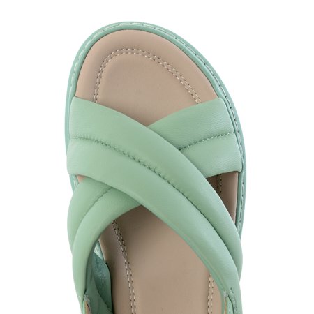 여성 벨크로 웨지몰드 샌들