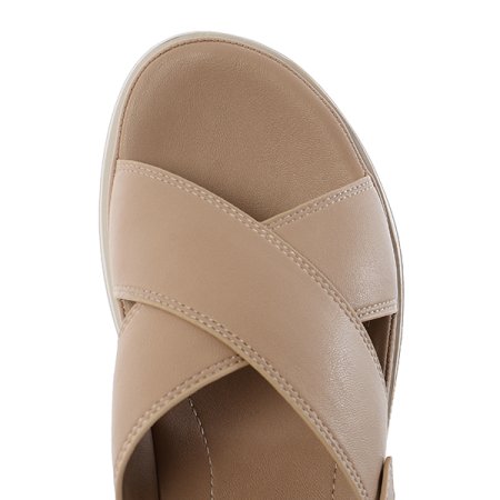 여성 경량 웨지 통굽 샌들