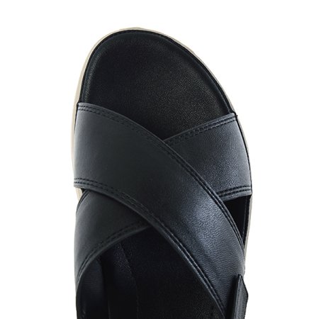 여성 경량 웨지 통굽 샌들