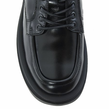 여성 스퀘어 청키 레이스업 로퍼