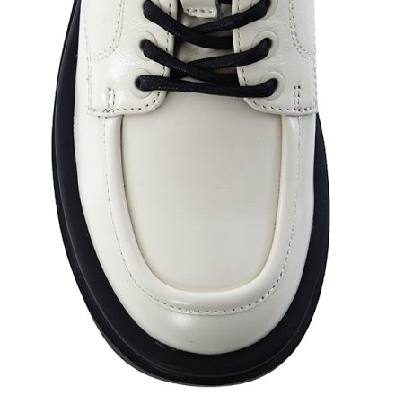 여성 스퀘어 청키 레이스업 로퍼