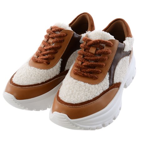 여성 키높이 경량 퍼 스니커즈 