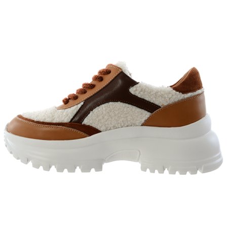 여성 키높이 경량 퍼 스니커즈 