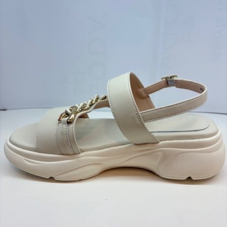 여성  통굽  장식 샌들