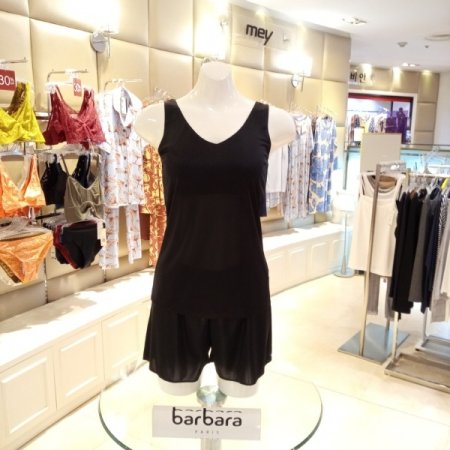 베가스므스 런닝타입 상하슬립세트BK