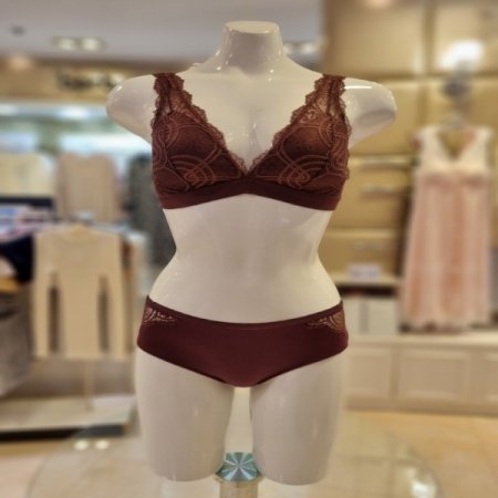 직수 7413N삼각컵패드브라렛 세트