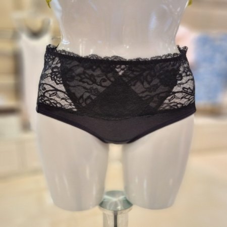 오가닉면 블랙레이스팬티