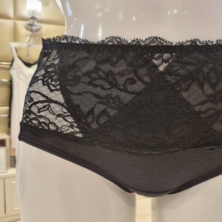 오가닉면 블랙레이스팬티