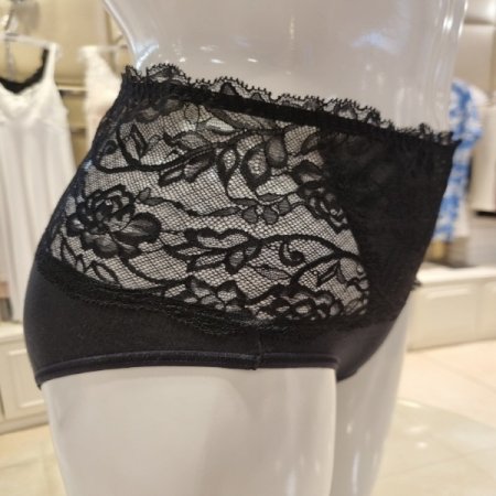 오가닉면 블랙레이스팬티