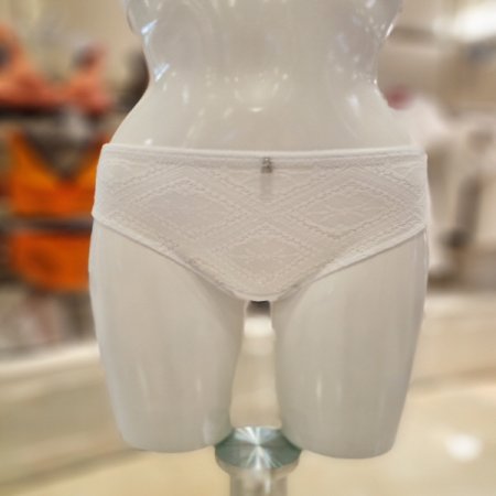 직수 2402B 화이트레이스 팬티