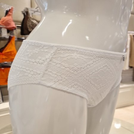 직수 2402B 화이트레이스 팬티