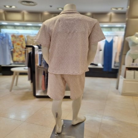 주름 잔꽃4577S 남성잠옷