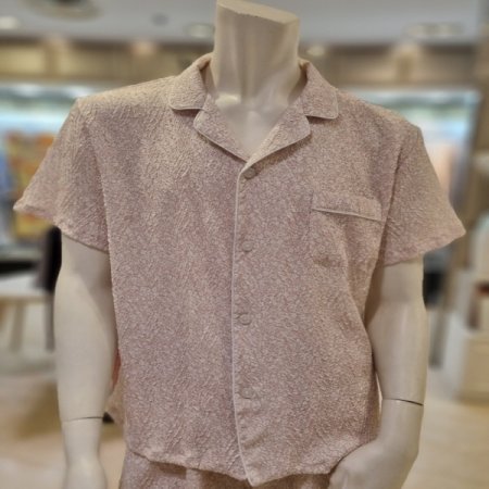 주름 잔꽃4577S 남성잠옷