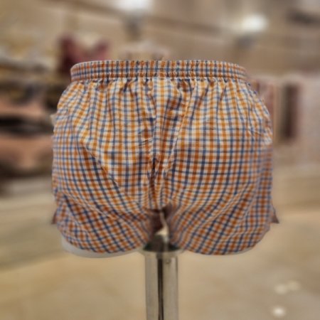 4408T 오렌지그린체크트렁크2종세트