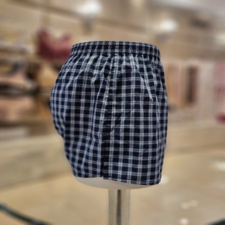 4401T 남성 블루트렁크체크팬티