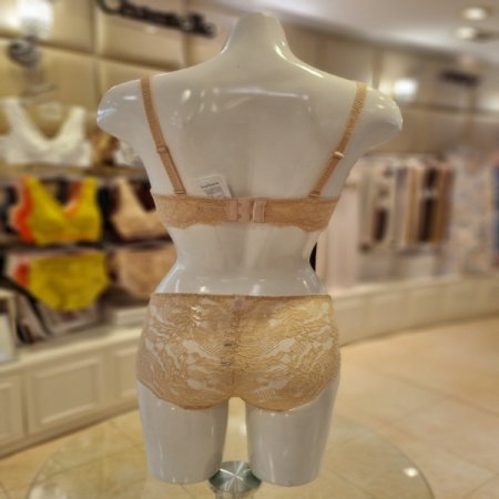 노와이어4434펄스킨레이스브라팬티세트