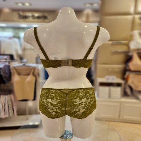 노와이어OGR4434레이스브라팬티세트