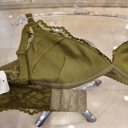 노와이어올리브그린4434브라