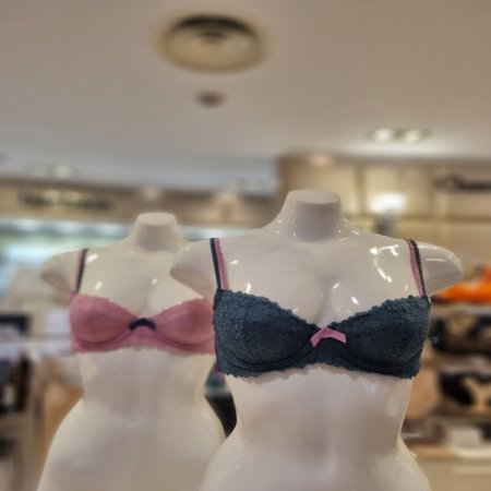 핑크그린4435 면부직포브라2컬러세트