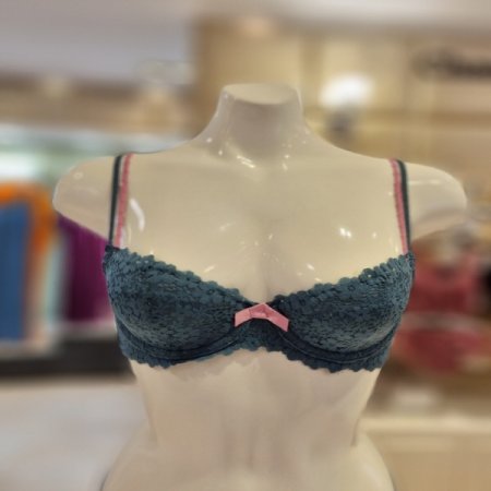 핑크그린4435 면부직포브라2컬러세트