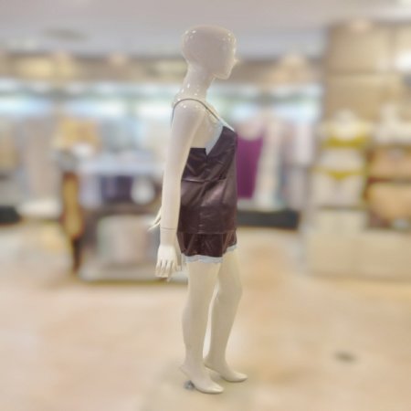 스판사틴4593S 캐미솔하프슬립세트