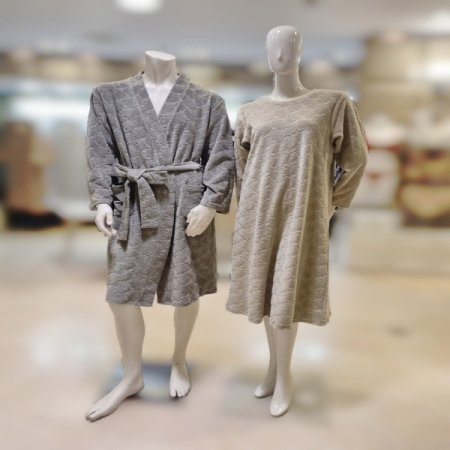 커플벨로아4591L자가드원피스잠옷로브