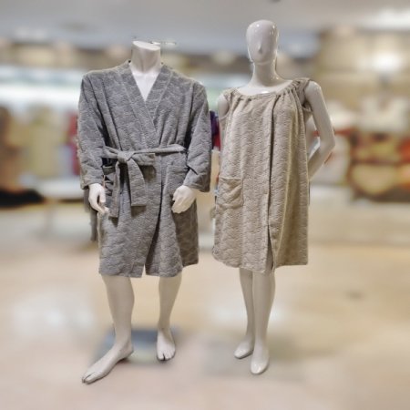 커플 벨로아4591S 샤워가운