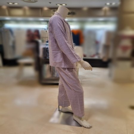 커플4992바이올렛체크 잠옷세트