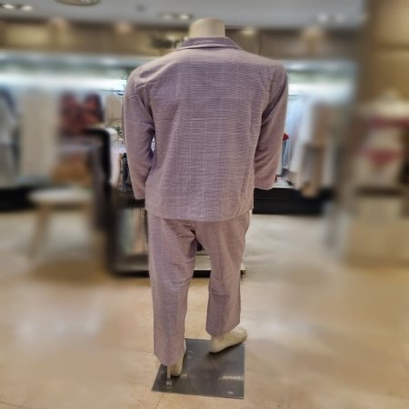 커플4992바이올렛체크 잠옷세트