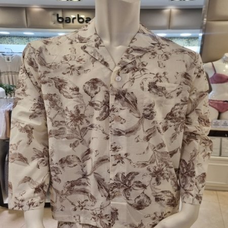 남성 면프린트4594B 9부잠옷