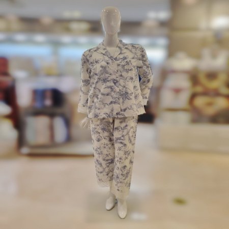 여성 블루면프린트4594B 잠옷세트