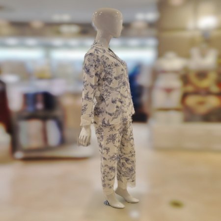 여성 블루면프린트4594B 잠옷세트