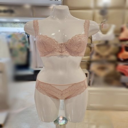 피치핑크4440와이어브라햄세트