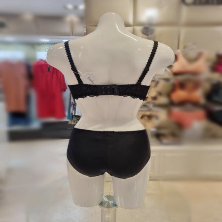 바바라 레이스 와이어몰드브라4806P블랙세트