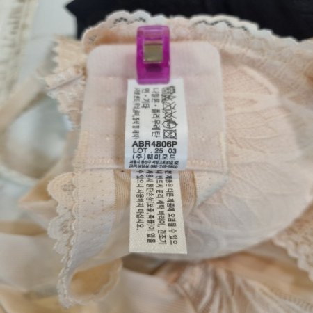 블랙레이스와이어몰드브라4806P세트