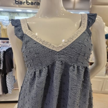 커플 플로킹4600L컵드레스잠옷세트