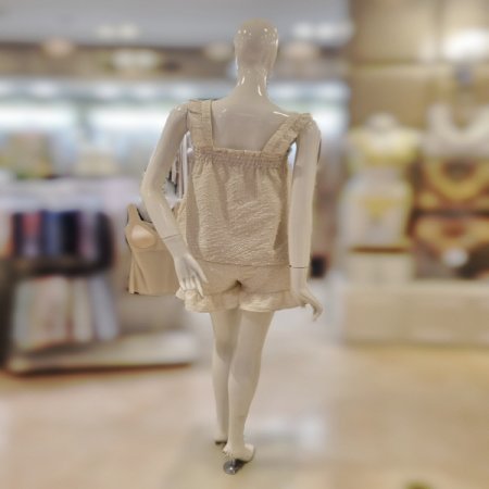 커플 베이지플로킹4600S상하세트잠옷