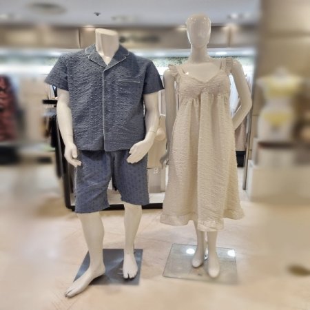 커플 베이지플로킹4600L컵드레스