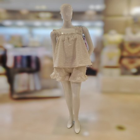 여성플로킹 베이지600S 여성상하세트