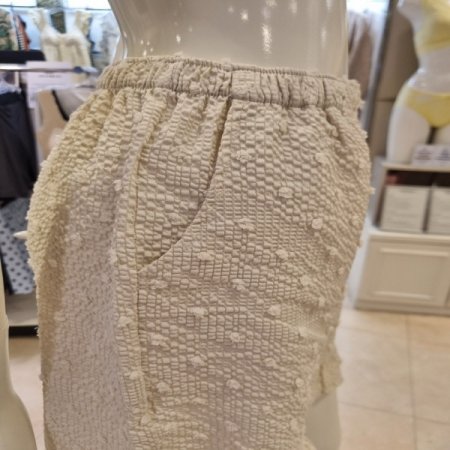 베이지플로킹4600P 여성3부바지