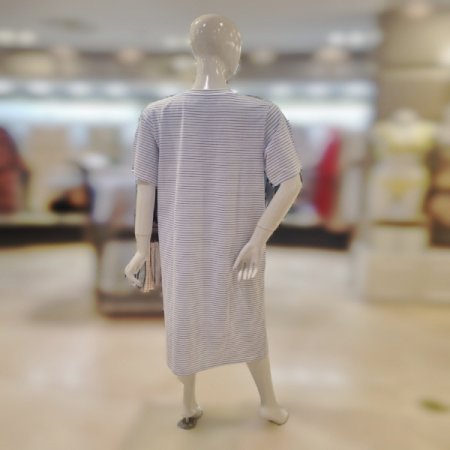 커플 반팔4597S 블루원피스잠옷세트