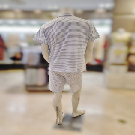 반팔남성4597S 블루잠옷로브가운세트