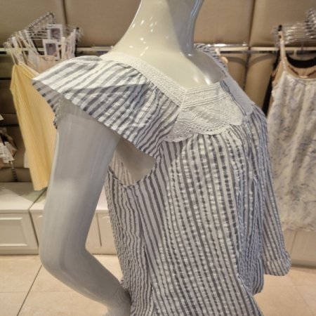 커플4603S스트라이프상하세트잠옷