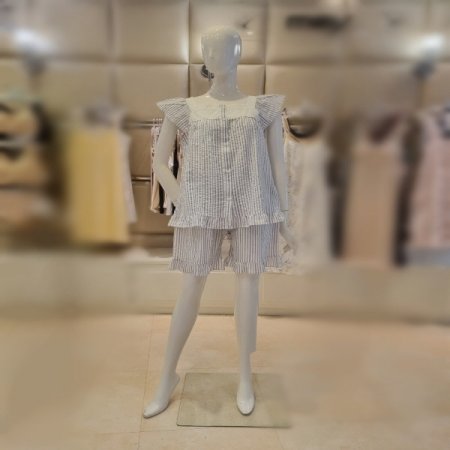 여름4603S스트라이프상하세트잠옷