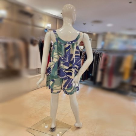 커플 4604S블루프린트잠옷세트