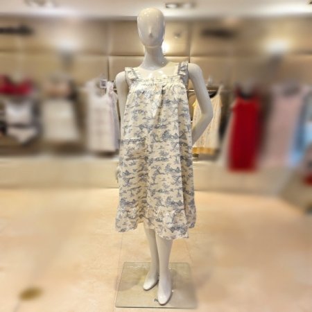 커플 그린면주자프린트4610S 원피스