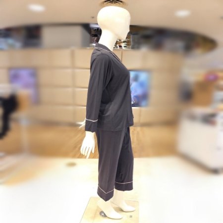 바바라시그니쳐4617B블랙모달여성잠옷